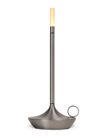 Vanmokum Lampe rechargeable portable WICK avec coffret cadeau | Graphite | Longue