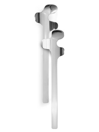 BORN IN SWEDEN · Ustensiles de service scandinave LEAF | Acier inox brossé