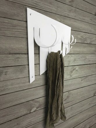 BORN IN SWEDEN · Porte-manteaux mural design en acier | Blanc