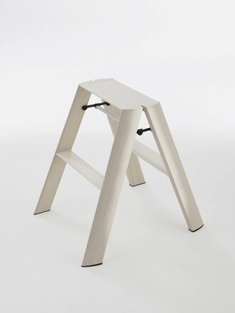 Escabeau Lucano Wood Design-2 steps- pale wood