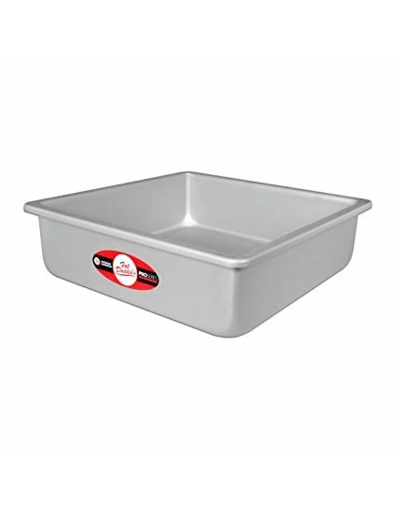 Square cake pan solid bottom 8 * 8 * 3 psq-883 - eCakeSupply