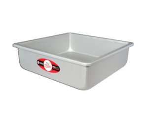 SQUARE CAKE PAN SOLID BOTTOM 6 x 6 x 3 PSQ-663