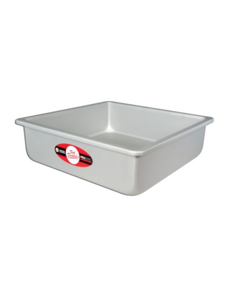 FAT DADDIO'S SQUARE CAKE PAN SOLID BOTTOM 6" x 6" x 3" PSQ-663