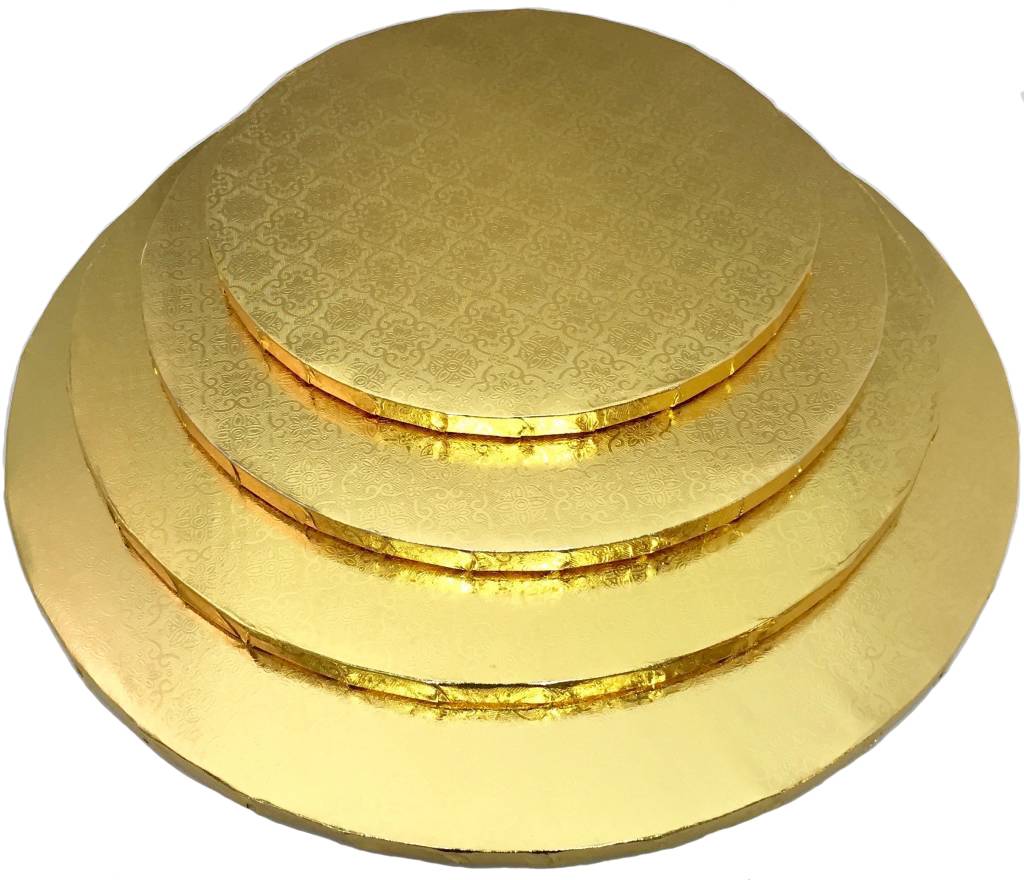 Gold Cake Boards - Round - 1/2