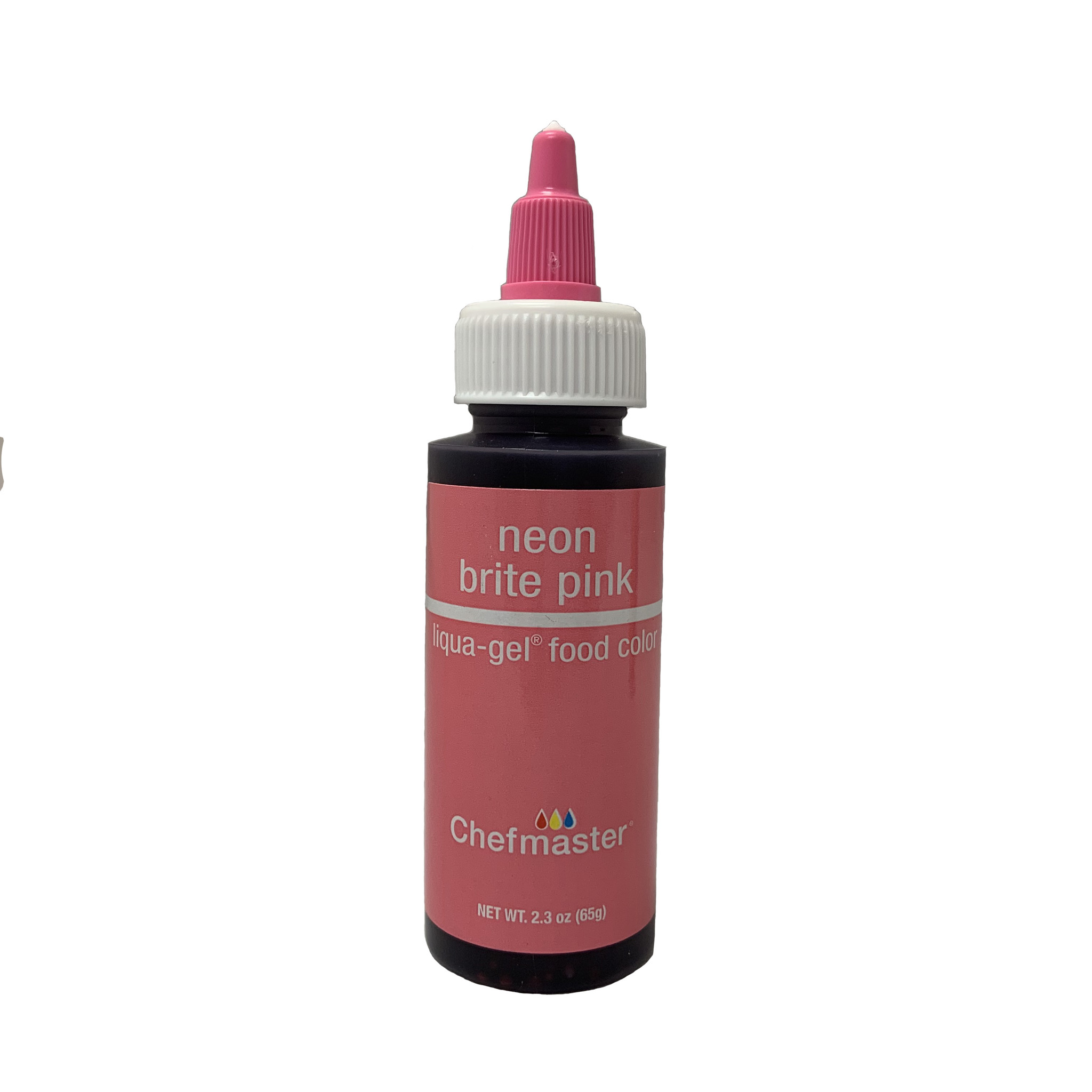 CHEFMASTER LIQUA GEL NEON BRITE PINK 2.3 OZ - eCakeSupply