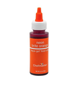 CHEFMASTER CHEFMASTER LIQUA GEL NEON BRITE ORANGE 2.3 OZ (5707)