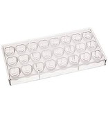 FAT DADDIO'S POLYCARBONATE CHOCOLATE  MOLD EMBOSSED HEART PCM-1012