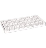 FAT DADDIO'S POLYCARBONATE CHOCOLATE  MOLD UNDULATING OVAL PCM-1064
