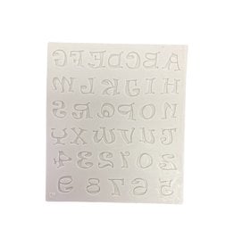 ALPHABET AND NUMBERS SILICONE MOLD