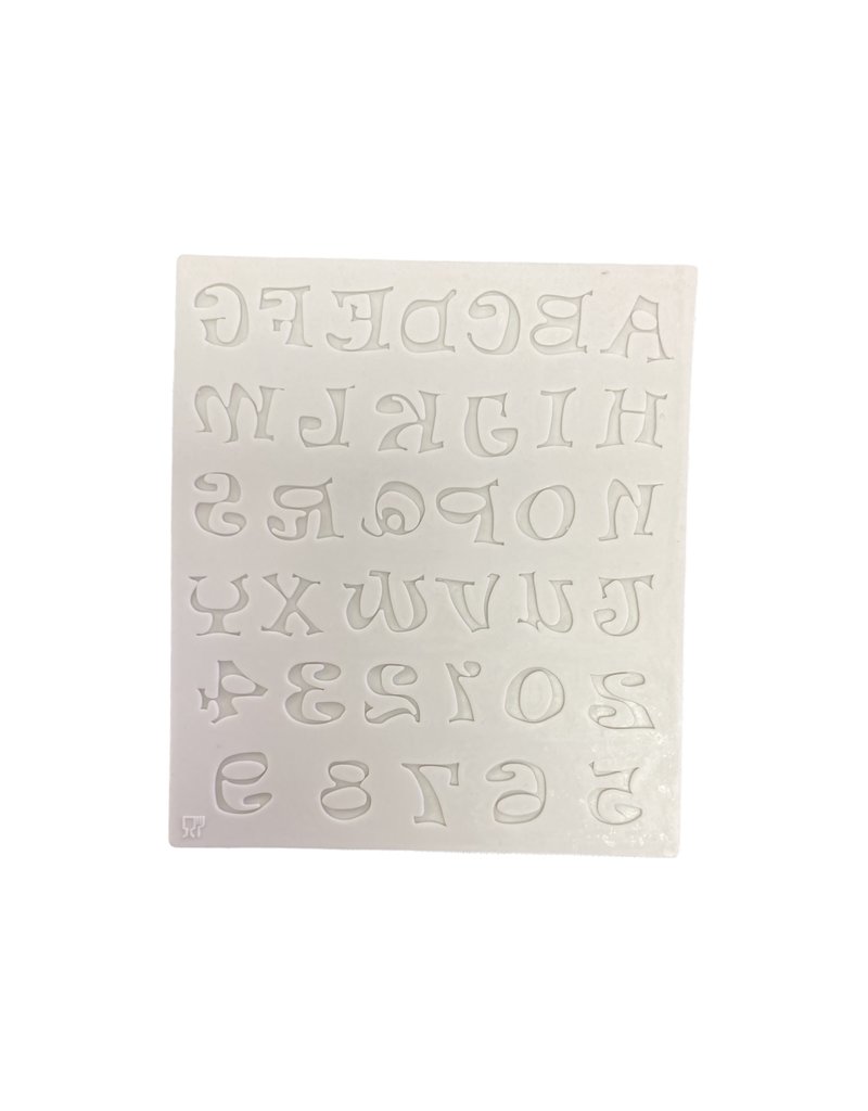 ALPHABET AND NUMBERS SILICONE MOLD
