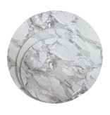 Round Cake Drum White Marble 10" (DR10WM)