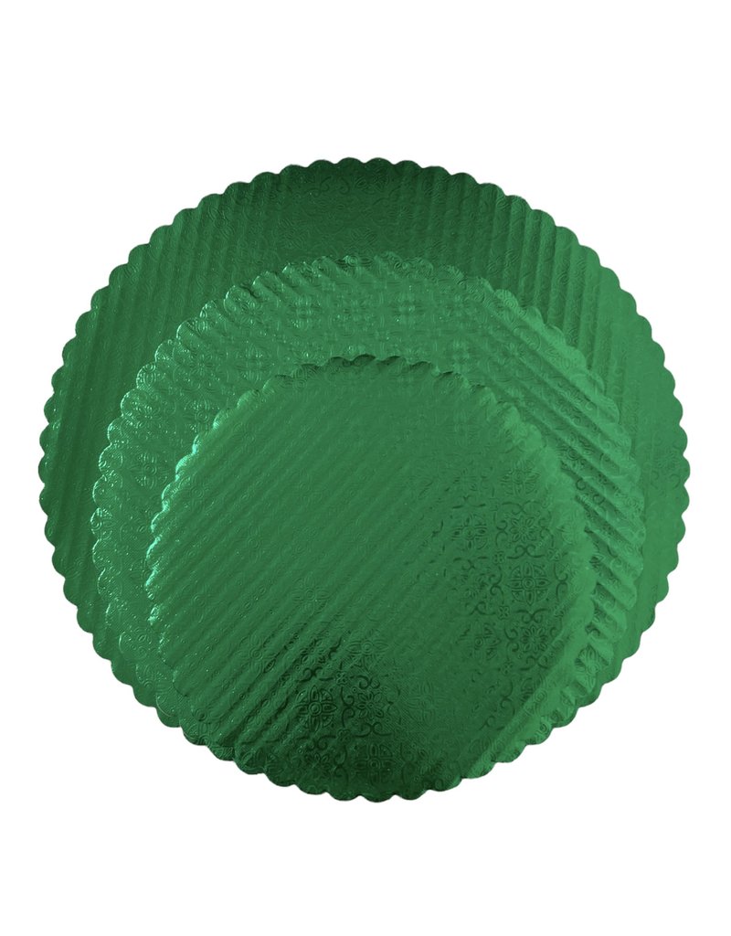 Scalloped Cake Circle Green 12" (SCA12GRN)