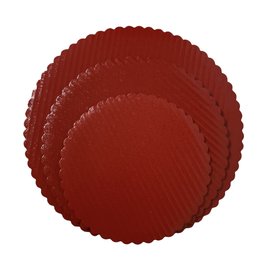 Scalloped Cake Circle Red 14" (SCA14R)