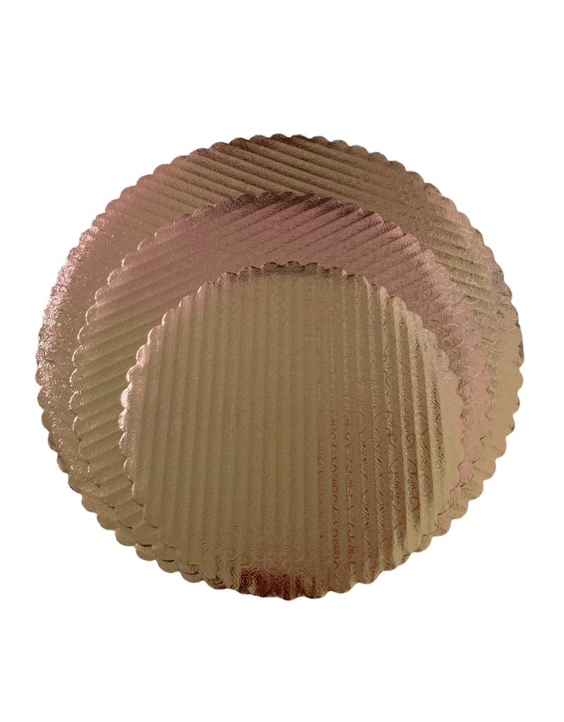 Scalloped Cake Circle Rose Gold 12" (SCA12RG)