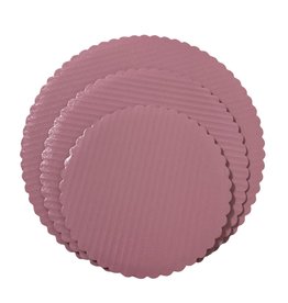 Scalloped Cake Circle Light Pink 8" (SCA8LP)