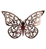 BUTTERFLIES ROSE GOLD CAKE TOPPER (12 PCS)