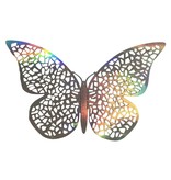 BUTTERFLIES SILVER CAKE TOPPER (12 PCS)