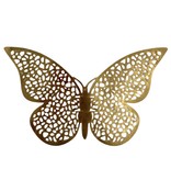 BUTTERFLIES GOLD CAKE TOPPER (12 PCS)