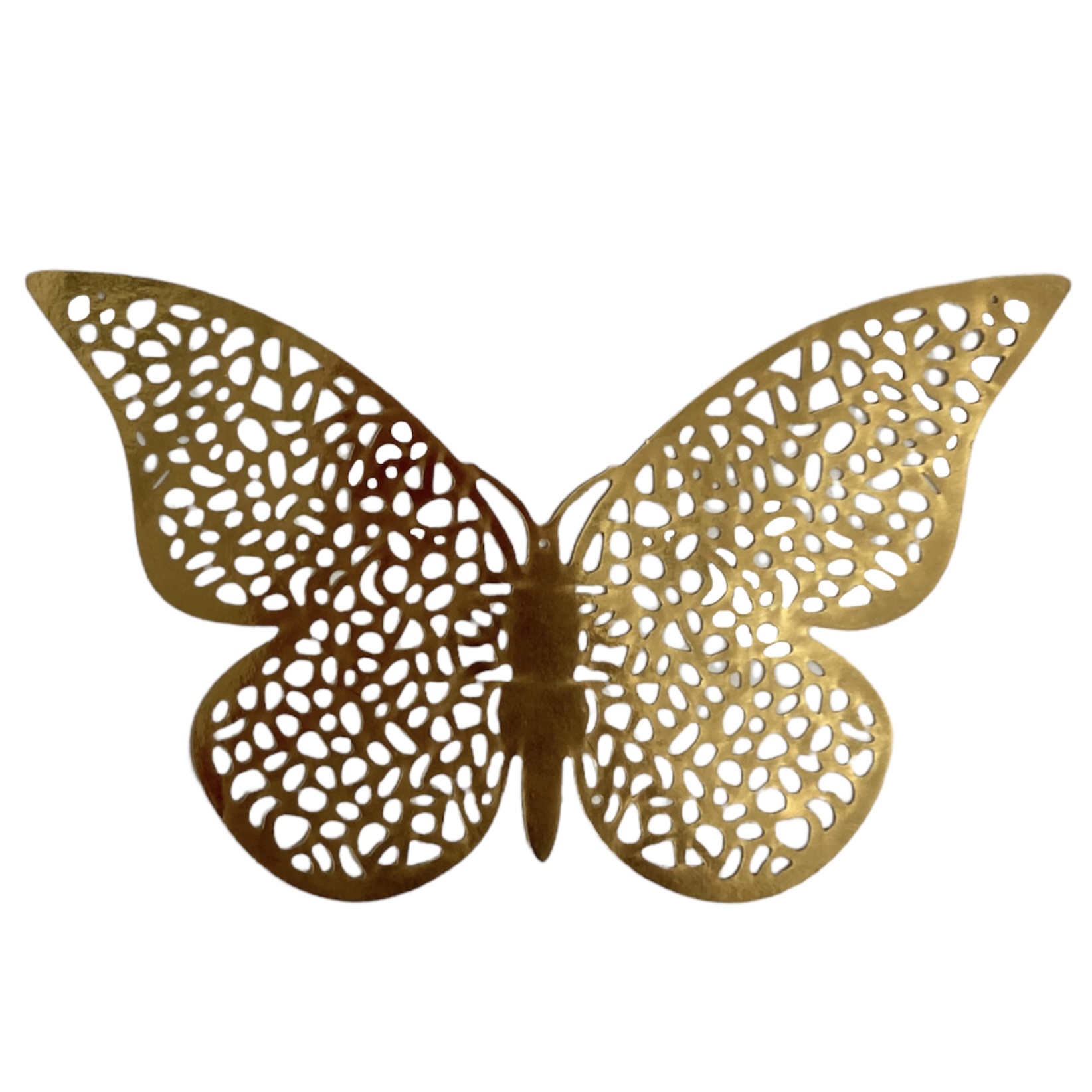 BUTTERFLIES GOLD CAKE TOPPER (12 PCS) eCakeSupply