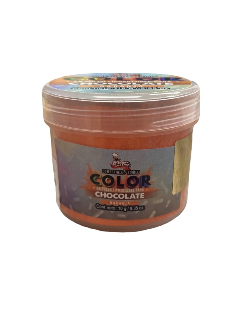 Ma Baker and Chef COLOR EN POLVO LIPOSOLUBLE PARA CHOCOLATE NARANJA 10GRS (CPCHONAR-010)