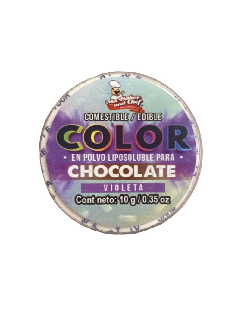 Ma Baker and Chef COLOR EN POLVO LIPOSOLUBLE PARA CHOCOLATE VIOLETA 10GRS (CPCHOVIO-010)