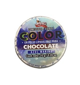 Ma Baker and Chef COLOR EN POLVO LIPOSOLUBLE PARA CHOCOLATE AZUL MARINO 10GRS (CPCHOAZMA-010)