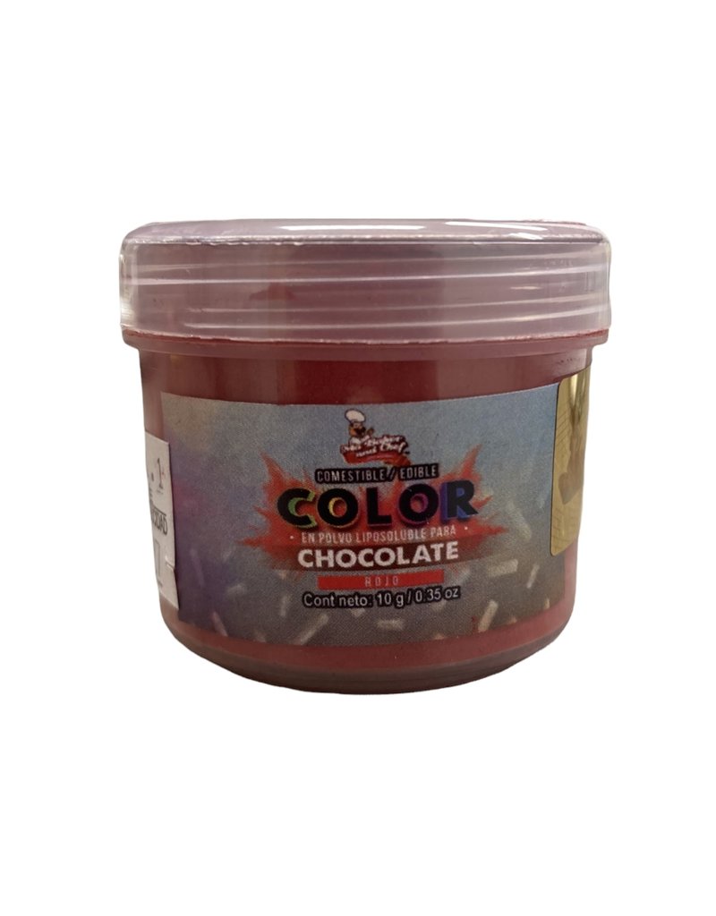 Ma Baker and Chef COLOR EN POLVO LIPOSOLUBLE PARA CHOCOLATE ROJO 10GRS (CPCHORO-010)