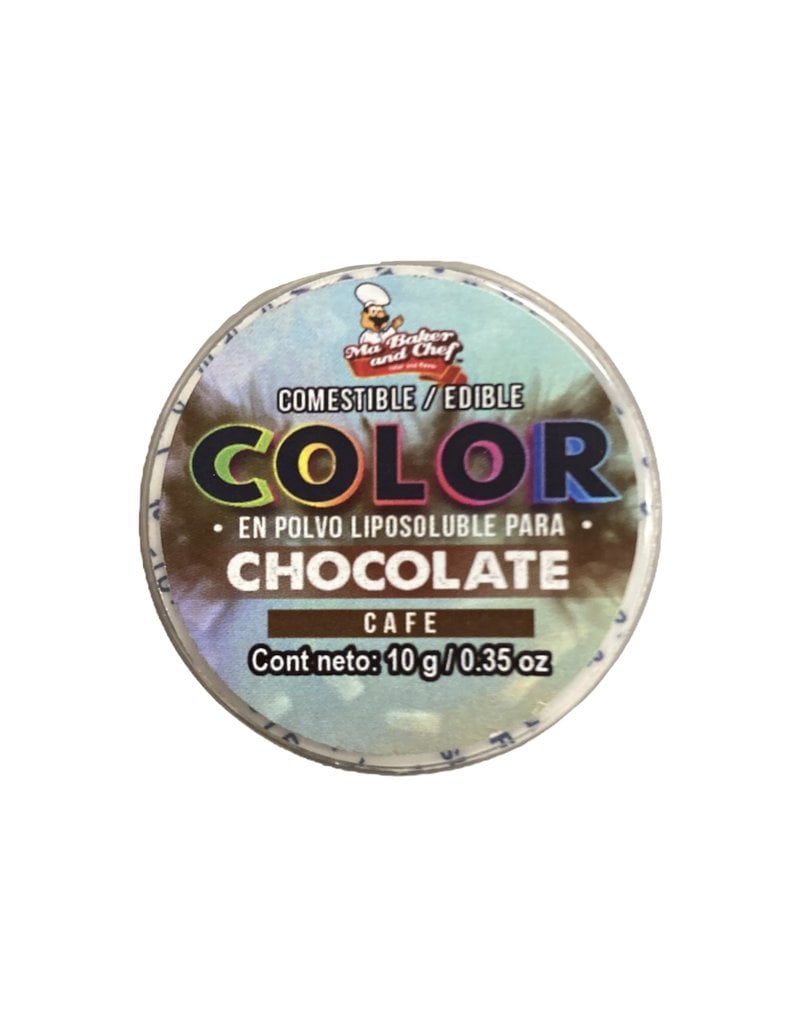 Ma Baker and Chef COLOR EN POLVO LIPOSOLUBLE PARA CHOCOLATE CAFE 10GRS (CPCHOCA-010)