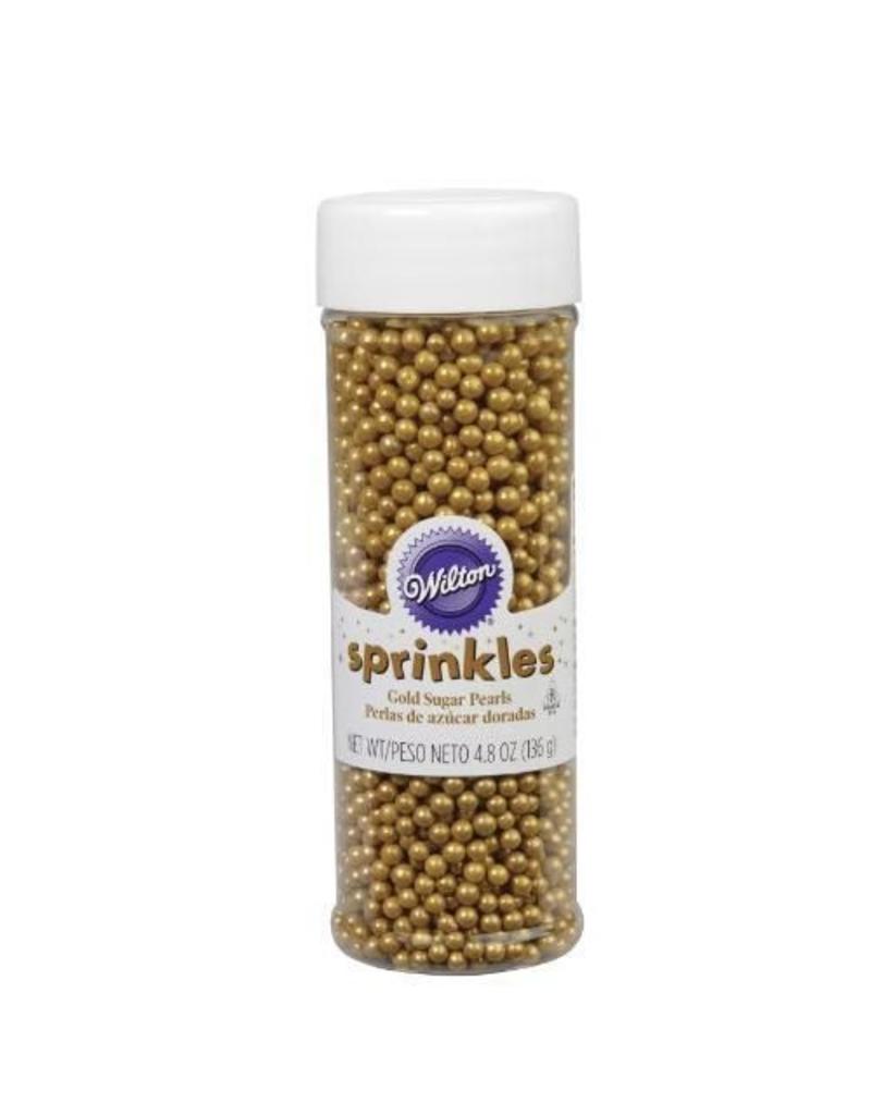 Wilton Sugar Pearl Sprinkles, Pearls for Cakes and Icing Decoration, 5 oz.,  White 