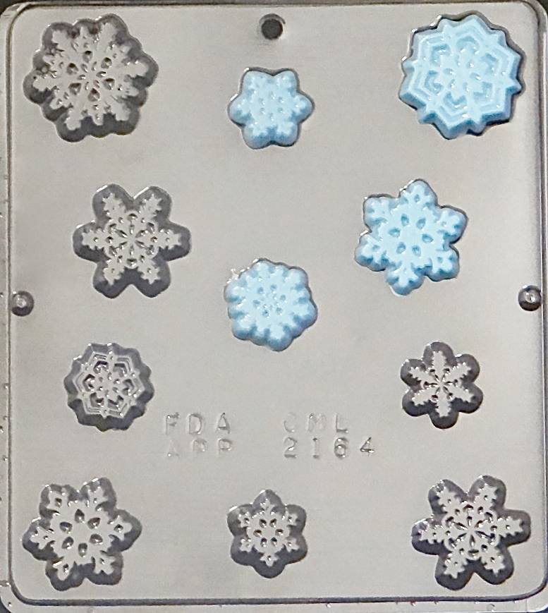 Chocolate Mold Snowflakes 2164 - eCakeSupply