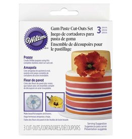 WILTON GUM PASTE CUT OUTS POPPY 417-2575