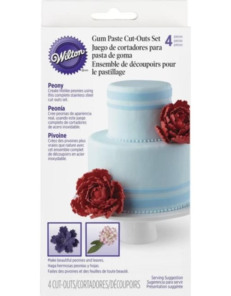 WILTON GUM PASTE CUT OUTS PEONY 417-2574