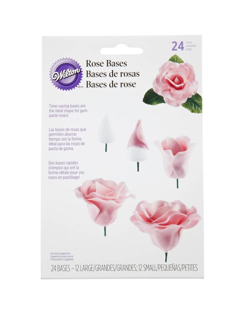 WILTON GUM PASTE ROSE BASES 24 PACK WILTON 1005-4453