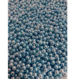 METALLIC DRAGEES 4MM BLUE 3.5OZ