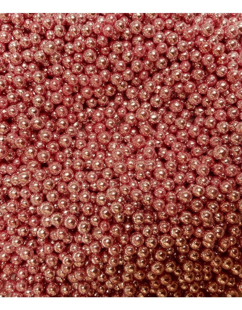 METALLIC DRAGEES 4MM PINK 3.5Oz