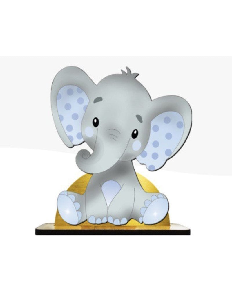 CAKE TOPPER MDF ELEFANTE (TP59)