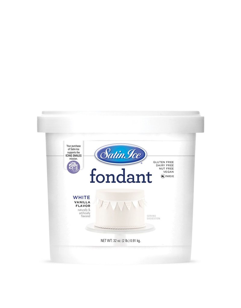 SATIN ICE SATIN ICE WHITE FONDANT 2LB