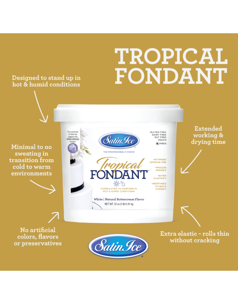 SATIN ICE SATIN ICE TROPICAL WHITE 2 LB