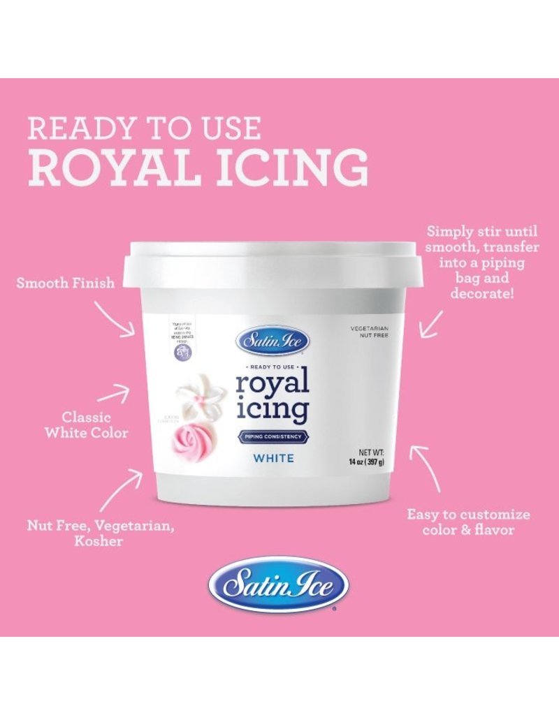 SATIN ICE SATIN ICE ROYAL ICING MIX READY TO USE 14 OZ