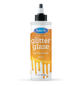 SATIN ICE Satin Ice Gold Glitter Glaze 10 oz