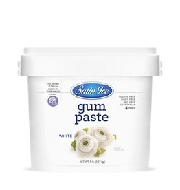 SATIN ICE SATIN ICE WHITE GUM PASTE 5 LBS