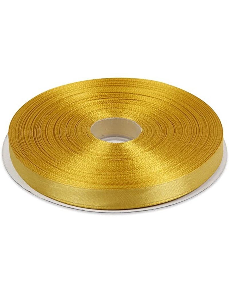SATIN RIBBONS 1/2" X 50 YARDS GOLD (CS3140)