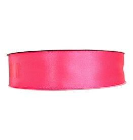 SATIN RIBBONS 1" X 50 YARDS ROSADO NEON (CS5005)