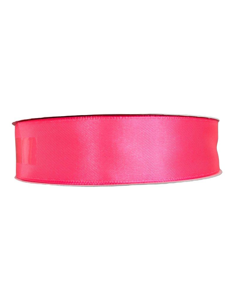 SATIN RIBBONS 1" X 50 YARDS ROSADO NEON (CS5005)