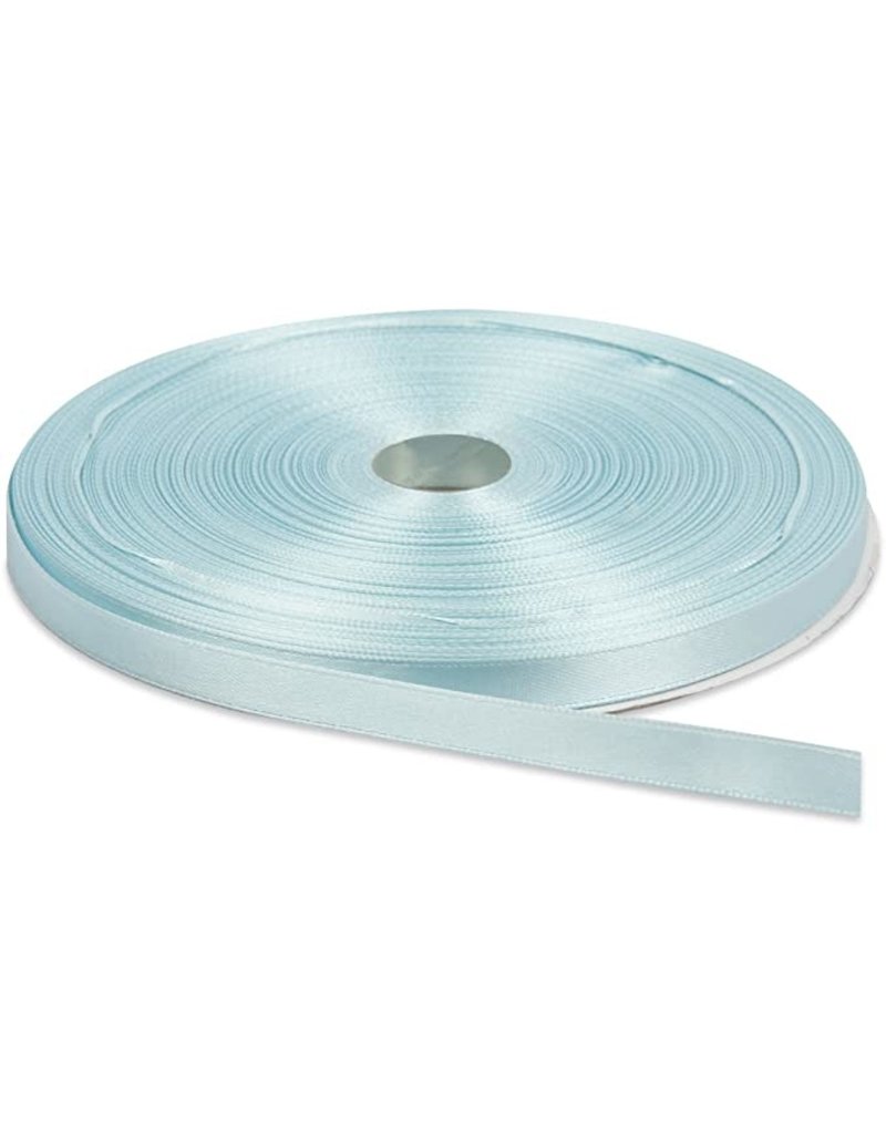 SATIN RIBBONS 1/2" X 50 YARDS BABY BLUE (CS3062)