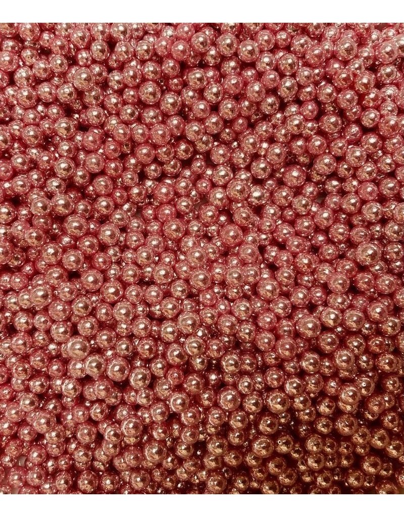 METALLIC DRAGEES 4MM PINK 1KG