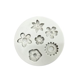 FLOWER GARDEN 6 SHAPES SILICONE MOLD