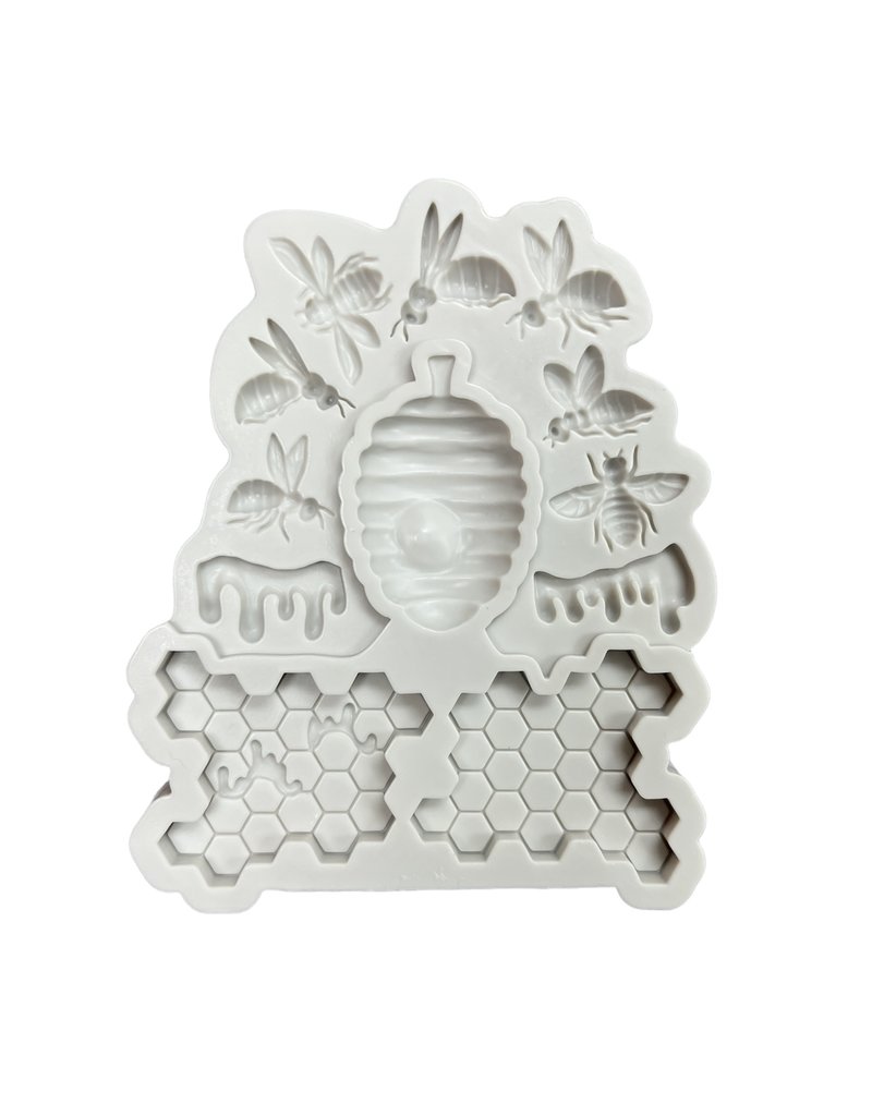 BEE AND HONEYCOMB SILICONE MOLD