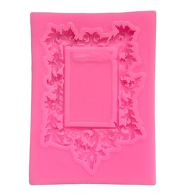 LACE SCROLL PHOTO FRAME RECTANGULAR SILICONE MOLD