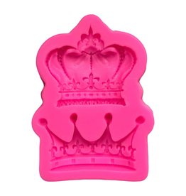 SILICONE MOLD KING-QUEEN CROWN